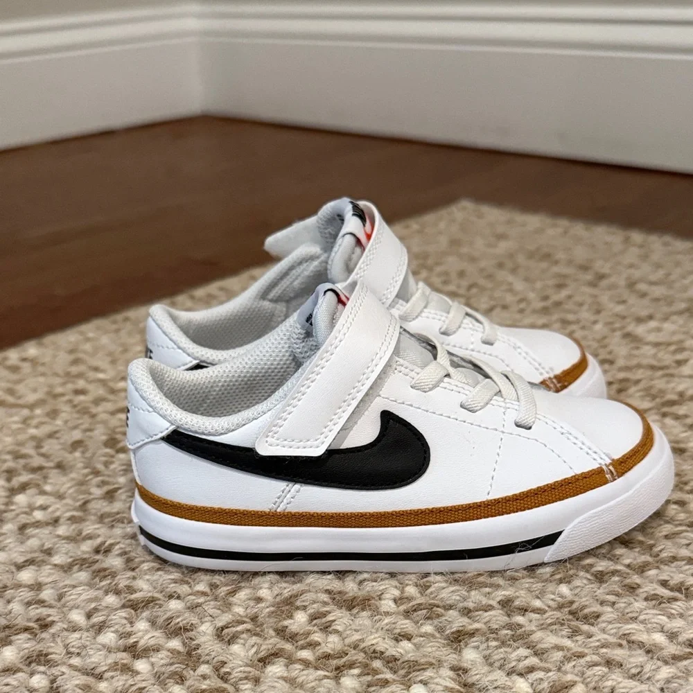 NWT Nike Court Legacy Toddler Sneakers 9C black and white - Picture 2 of 5